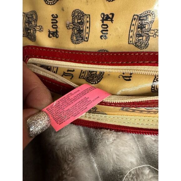 Vintage og juicy couture strawberry velour makeup cosmetic case bag - Picture 7 of 12